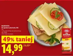 Lidl Ser gouda w plastrach, XXL oferta