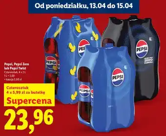 Lidl Napój gazowany Pepsi Zero 4-pak oferta