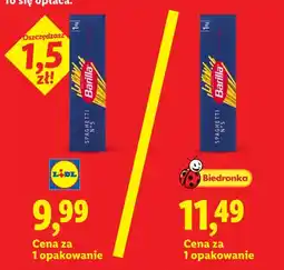Lidl Makaron spaghetti oferta