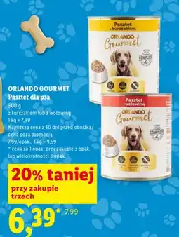 Lidl Pasztet dla psa z kurczakiem oferta