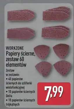 ALDI Papiery ścierne, zestaw 60 elementów oferta