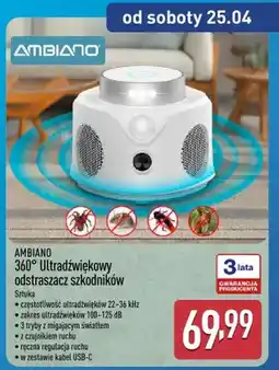 ALDI 360° ultradźwiękowy odstraszacz owadów oferta