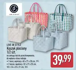 ALDI Koszyk pleciony 1/2 szt oferta