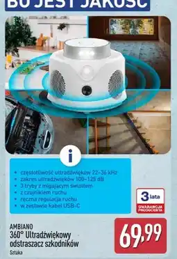 ALDI 360° Ultradźwiękowy odstraszacz szkodników oferta