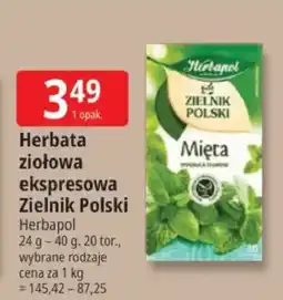 E.Leclerc Herbata ziołowa ekspresowa Zielnik Polski Mięta oferta