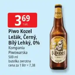 E.Leclerc Piwo Kozel Leżak, Černy, Biły Lehky, 0% oferta