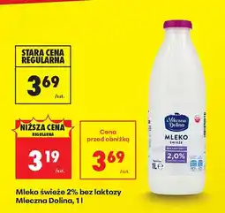 Biedronka Mleko świeże 2% bez laktozy oferta