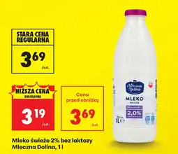 Biedronka Mleko bez laktozy Mleczna Dolina oferta