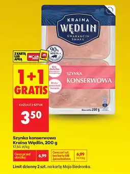 Biedronka Szynka Kraina Wędlin oferta