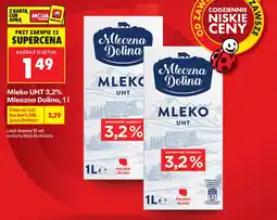 Biedronka Mleko Mleczna Dolina oferta