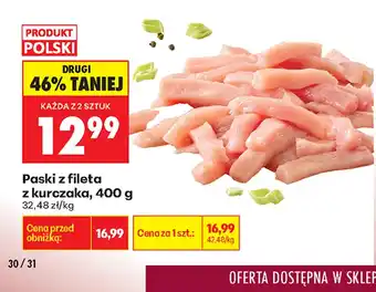 Biedronka Paski z fileta z kurczaka Polski oferta