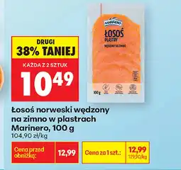 Biedronka Łosoś w plastrach Marinero oferta