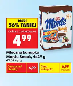 Biedronka Kanapka mleczna Monte oferta