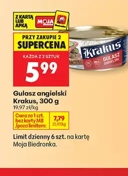 Biedronka Gulasz Krakus oferta