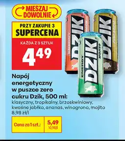 Biedronka Napój energetyczny Dzik oferta