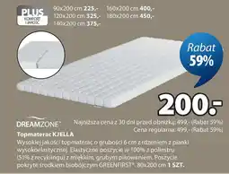 JYSK DREAMZONE Topmaterac KJELLA oferta