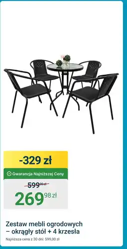 ERLI Zestaw mebli ogrodowych oferta
