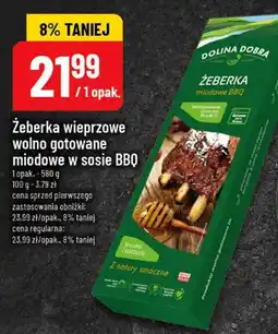 Polomarket Żeberka wieprzowe wolno gotowane miodowe w sosie BBQ oferta