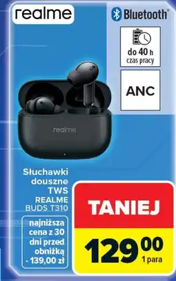 Carrefour Słuchawki bluetooth Realme oferta