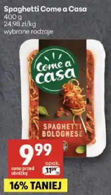 Delikatesy Centrum Spaghetti Come a Casa wybrane rodzaje oferta