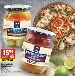 Delikatesy Centrum Beczka śledzi filety po mysliwsku, po kaszubsku oferta