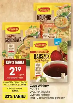 Delikatesy Centrum Zupa grochowa, krupnik polski, barszcz czerwiony oferta