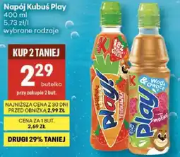 Delikatesy Centrum Napój Kubuś Play różne rodzaje oferta
