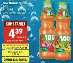Delikatesy Centrum Sok Kubuś 100% różne rodzaje oferta