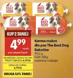 Delikatesy Centrum Karma mokra dla psa The Best Dog Sokołów oferta