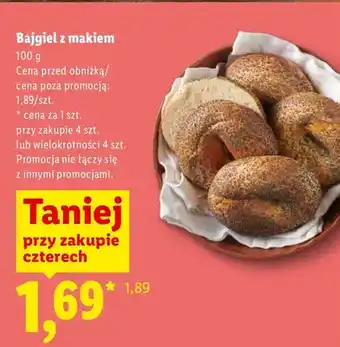 Lidl Bajgiel z makiem oferta