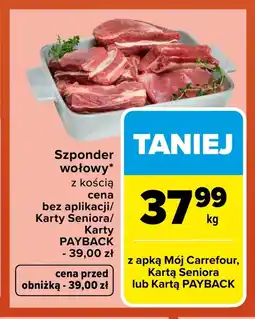 Carrefour Szponder wołowy Carrefour oferta