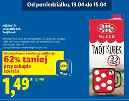 Lidl Mleko UHT 3,2% Twój Kubek oferta