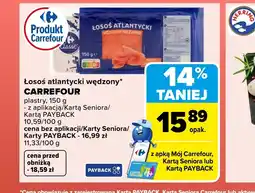 Carrefour Łosoś wędzony Carrefour oferta