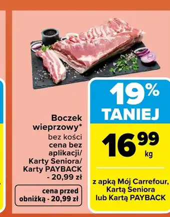Boczek bez kości Carrefour