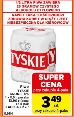 Carrefour Express Piwo Tyskie oferta