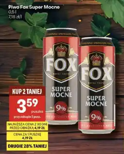 Delikatesy Centrum Piwo Fox Super Mocne oferta