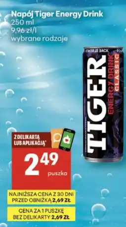Delikatesy Centrum Napój Tiger Energy Drink 250 ml wybrane rodzaje oferta