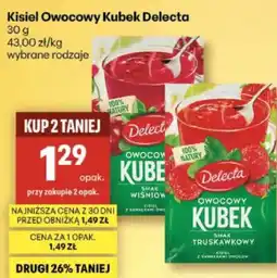 Delikatesy Centrum Kisiel Owocowy Kubek Delecta oferta