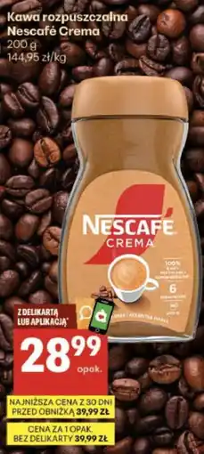 Delikatesy Centrum Kawa rozpuszczalna Nescafé Crema oferta