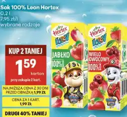 Delikatesy Centrum Sok 100% Leon Hortex oferta