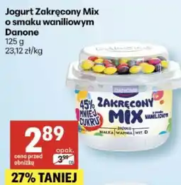 Delikatesy Centrum Jogurt Zakręcony Mix o smaku waniliowym Danone oferta