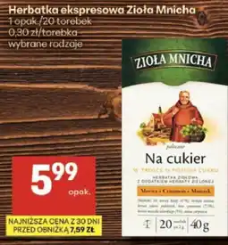 Delikatesy Centrum Herbatka ekspresowa Zioła Mnicha oferta