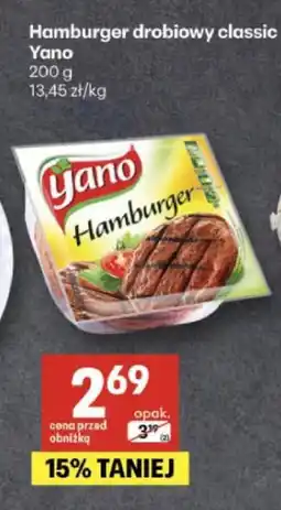 Delikatesy Centrum Hamburger drobiowy classic Yano oferta