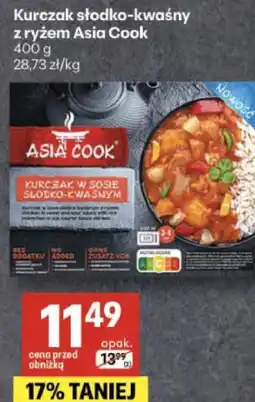 Delikatesy Centrum Kurczak słodko-kwaśny z ryżem Asia Cook oferta