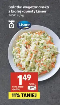 Delikatesy Centrum Sałatka wegetariańska z białej kapusty Lisner oferta