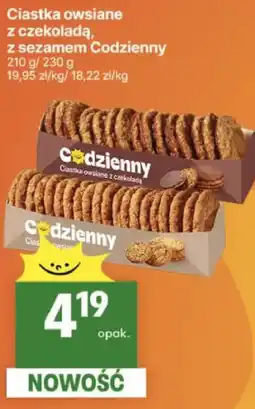 Delikatesy Centrum Ciastka owsiane z czekoladą, z sezamem Codzienny oferta
