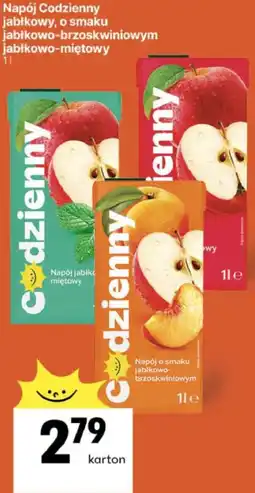 Delikatesy Centrum Napój Codzienny jabłkowy, o smaku jabłkowo-brzoskwiniowym jabłkowo-miętowy oferta