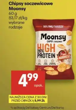 Delikatesy Centrum Chipsy soczewicowe Moonsy oferta