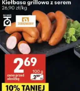 Delikatesy Centrum Kiełbasa grillowa z serem Dobrowolscy oferta