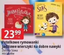 E.Leclerc Pętelkowe rymowanki Jadziowe wierszyki na dobre nawyki Zielona Sowa mix tytułów oferta